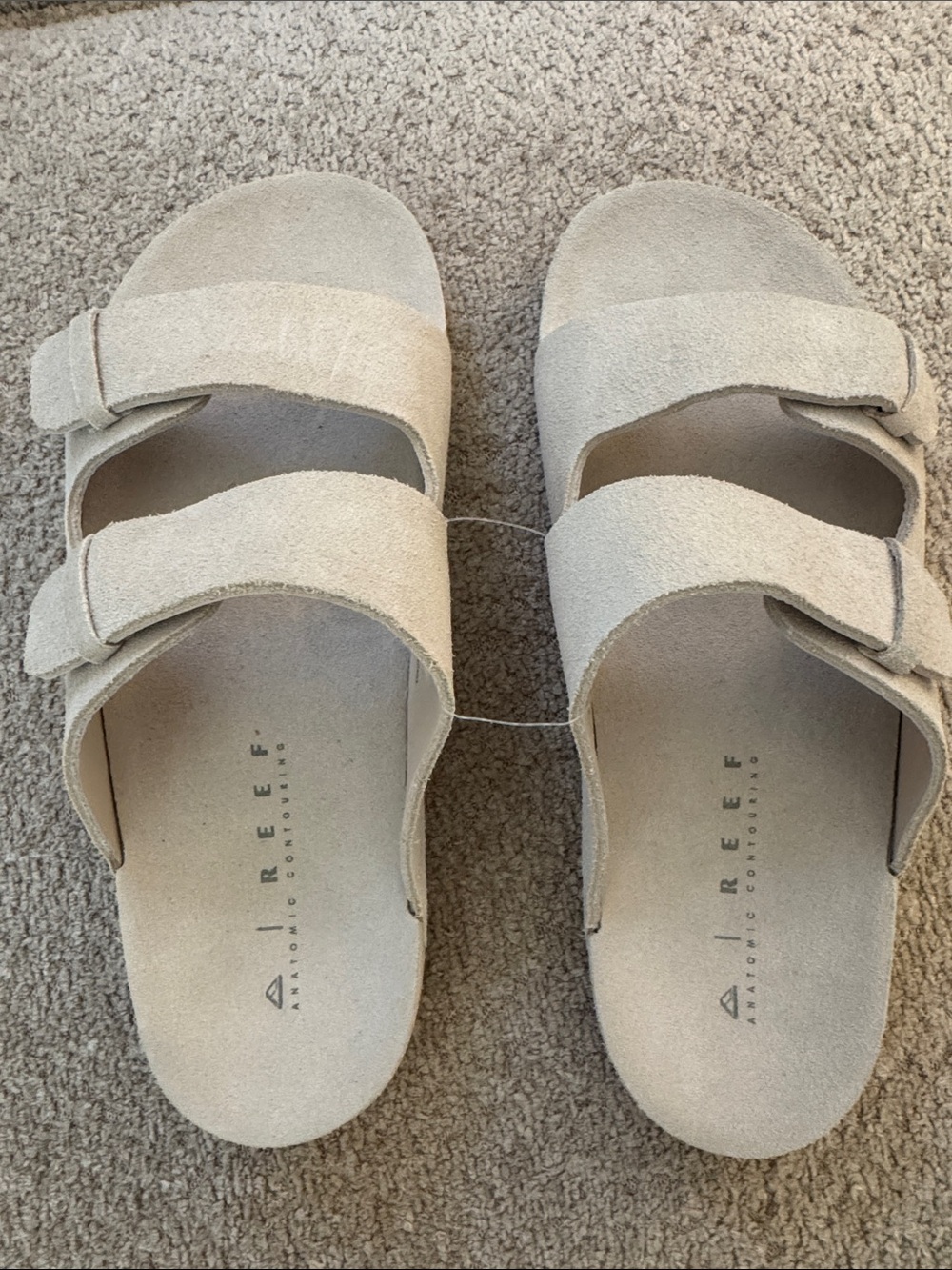 NWOT Reef Suede Ojai Two Bar Women's Sandals Vintage Color 9M - Picture 4 of 6